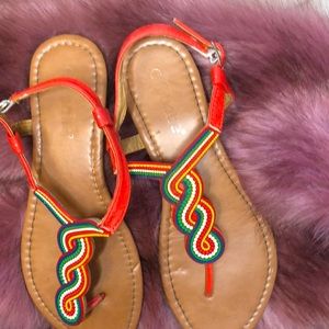 Cute colorful sandals